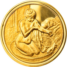 Francja, Medal, Sztuka i Kultura, Femme au tub de Edgar Degas, MS(65-70)