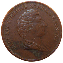 SWEDEN, 2 Skilling, 1836, KM #643, EF(40-45), Copper, 33.5, 19.00
