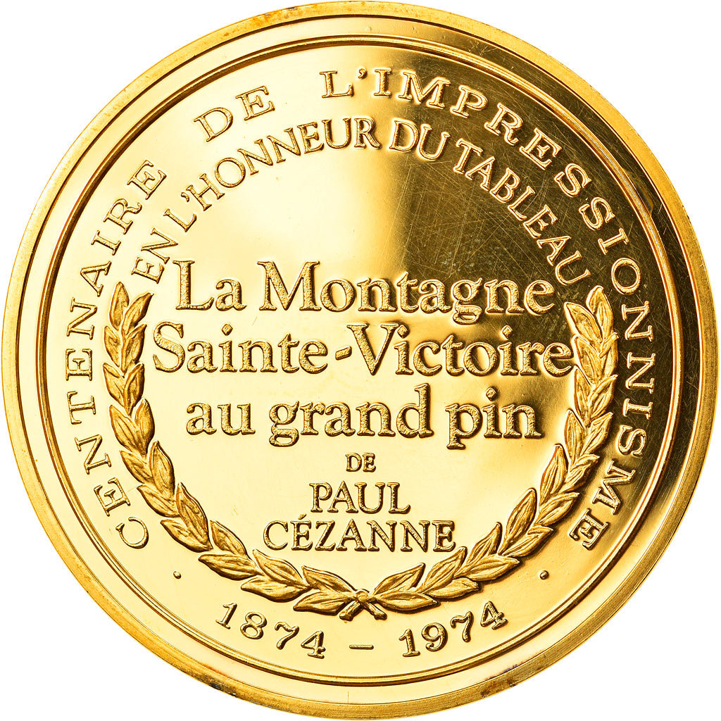 Frankrijk, Medaille, Arts & Culture, La Montagne Sainte-Victoire au grand pin de