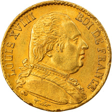 Münze, Frankreich, Louis XVIII, Louis XVIII, 20 Francs, 1814, Paris, SS+, Gold