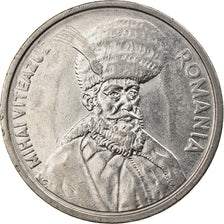 Coin, Romania, 100 Lei, 1991, AU(50-53), Nickel plated steel, KM:111