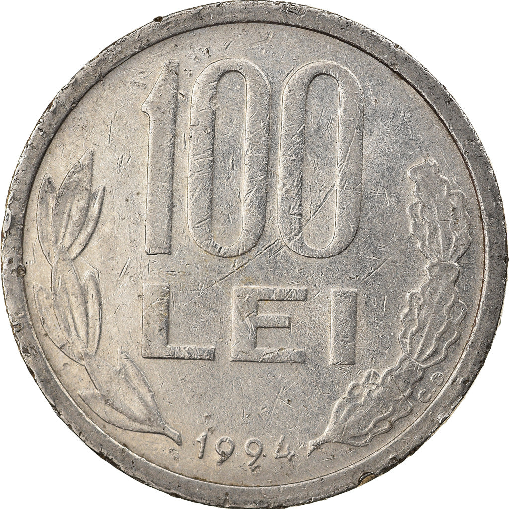Coin, Romania, 100 Lei, 1994, VF(20-25), Nickel plated steel, KM:111