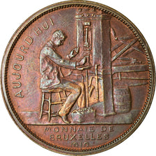 Belgio, medaglia, La Monnaie de Bruxelles, 1910, BB+, Rame