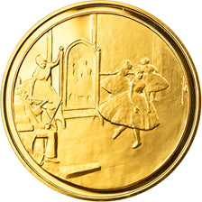 Francia, medalla, Arts & Culture, Le Foyer de danse de Edgar Degas, FDC, Oro