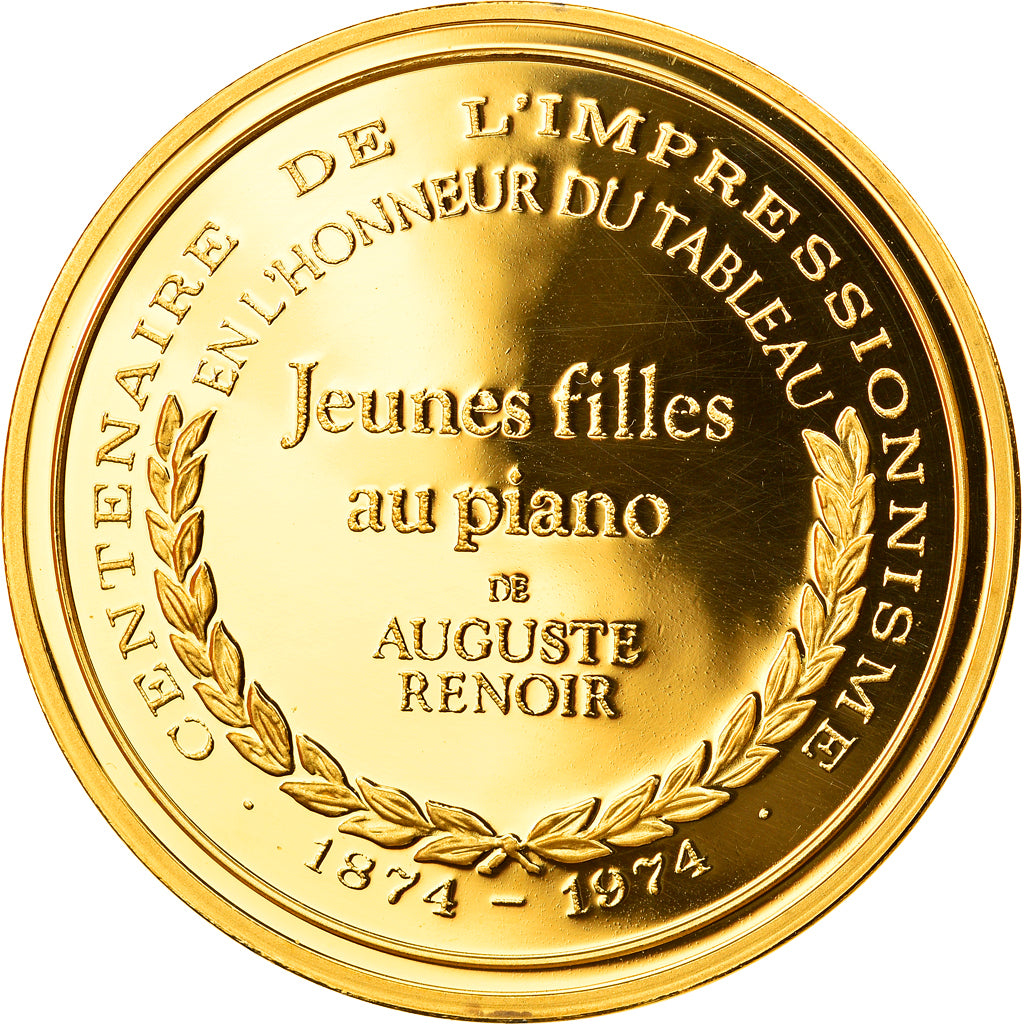Frankreich, Medaille, Arts & Culture, Jeunes filles au piano de Auguste Renoir