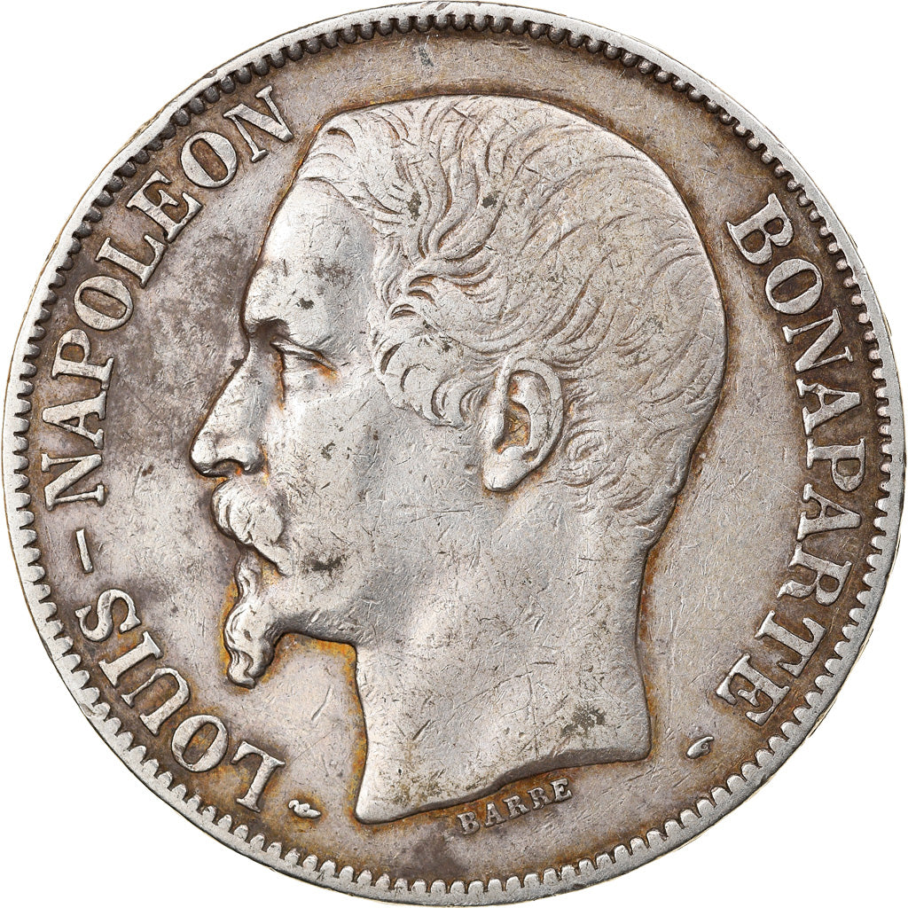 Munten, Frankrijk, Napoléon III, 5 Francs, 1852, Paris, ZF, Zilver, KM:773.1
