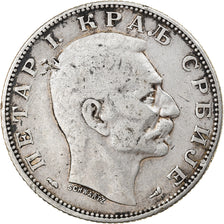 Coin, Serbia, Peter I, 2 Dinara, 1915, Paris, EF(40-45), Silver, KM:26.3