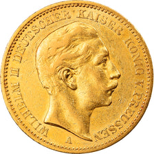 Coin, German States, PRUSSIA, Wilhelm II, 20 Mark, 1895, Berlin, EF(40-45)