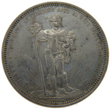 Switzerland, 5 Francs, 1879, AU(55-58), Silver, 25.00
