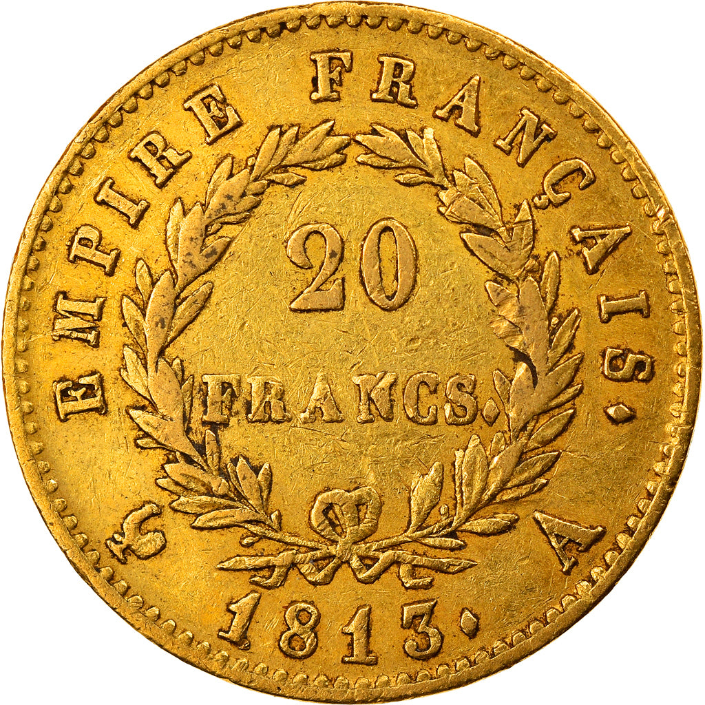 Monnaie, France, Napoléon I, 20 Francs, 1813, Paris, TTB, Or, Gadoury:1025