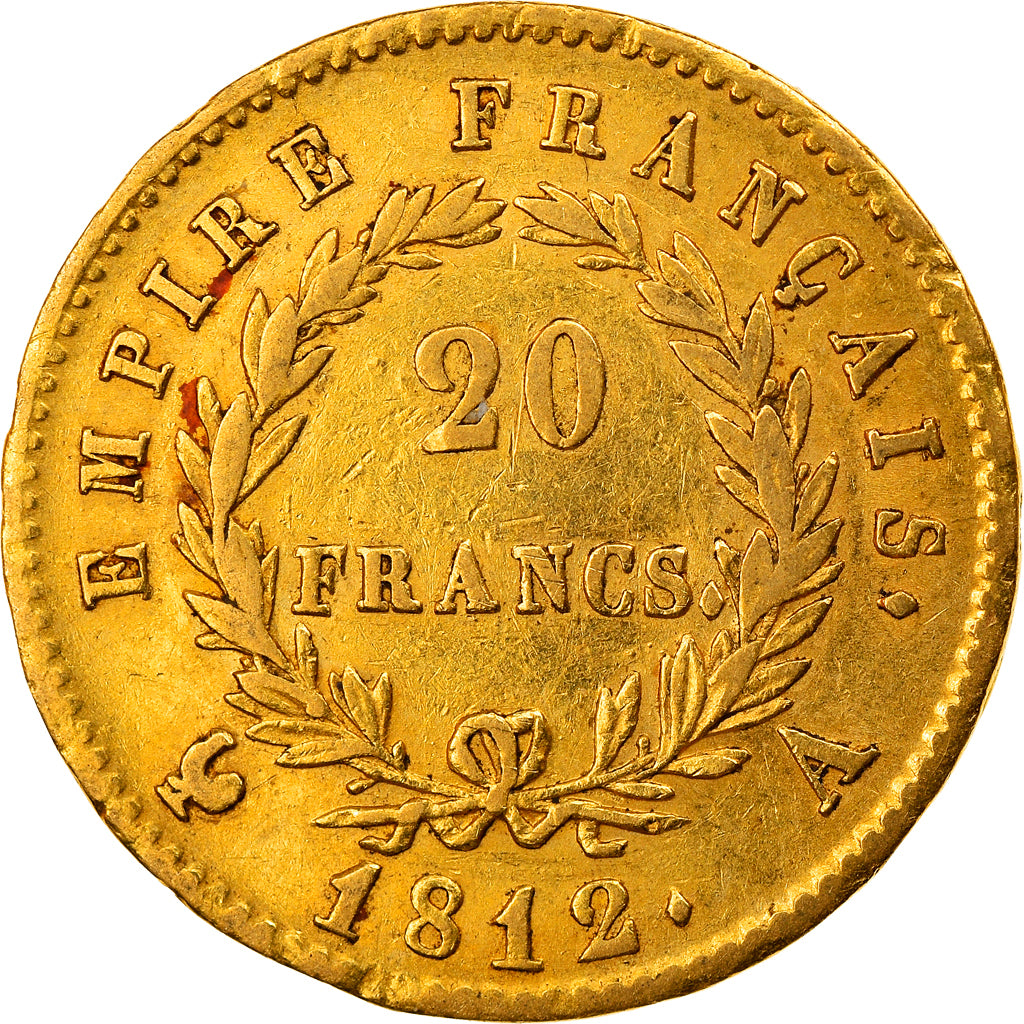 Coin, France, Napoléon I, 20 Francs, 1812, Paris, EF(40-45), Gold, KM:695.1