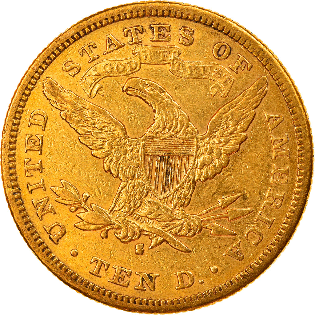 Coin, United States, Coronet Head, $10, Eagle, 1880, U.S. Mint, San Francisco