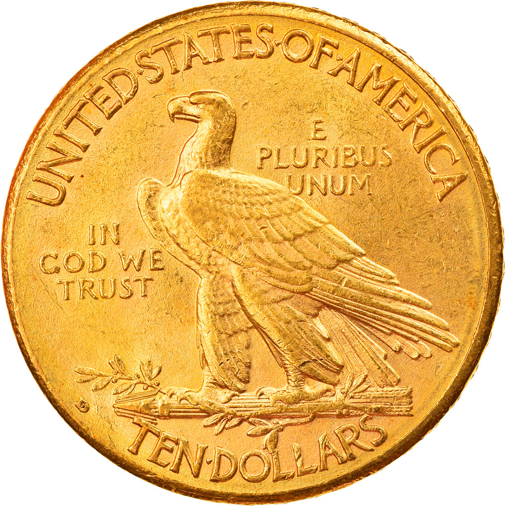 Coin, United States, Indian Head, $10, Eagle, 1910, U.S. Mint, Denver