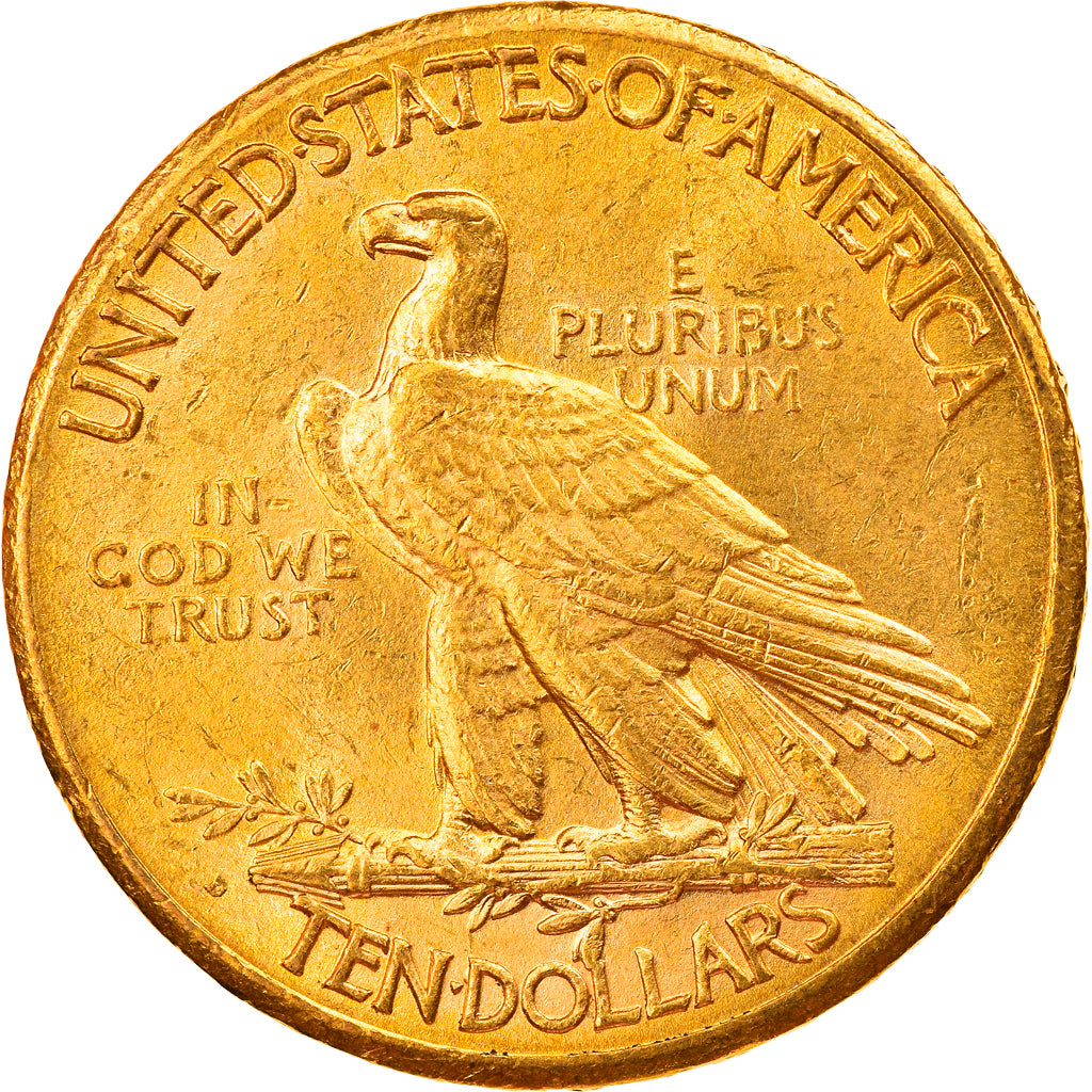 Coin, United States, Indian Head, $10, Eagle, 1911, U.S. Mint, Denver