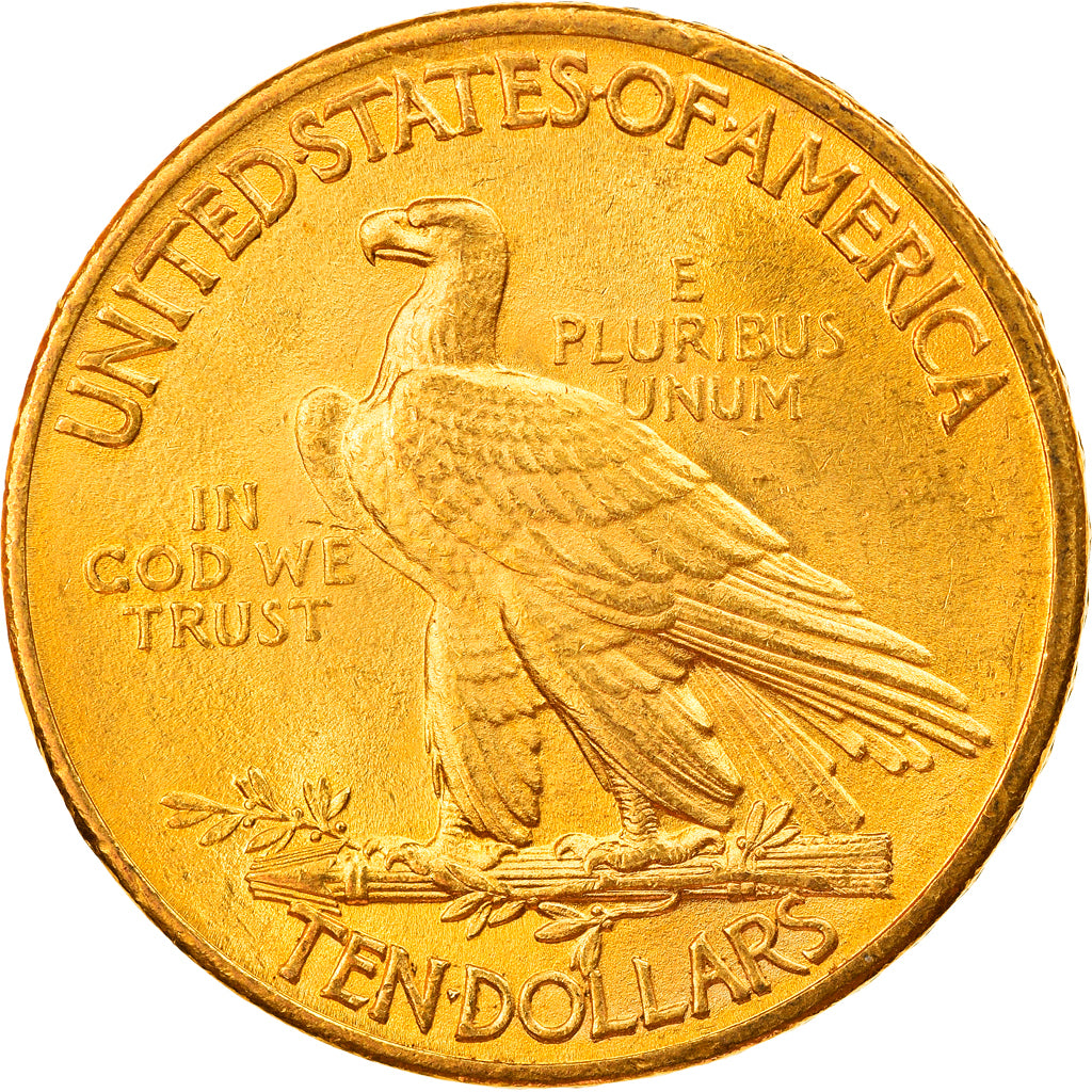 Coin, United States, Indian Head, $10, Eagle, 1911, U.S. Mint, Philadelphia
