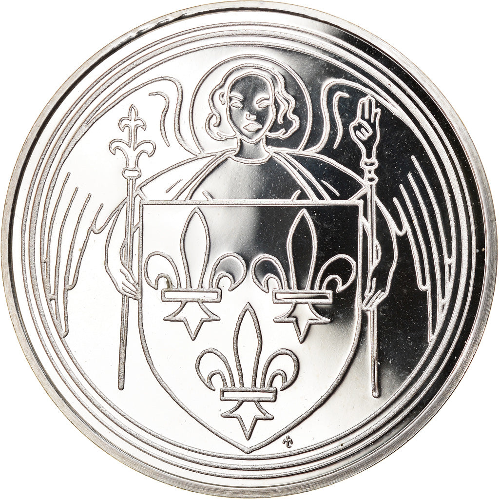 France, Medal, Charles VI 1380-1422, MS(65-70), Silver