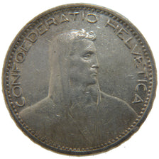SWITZERLAND, 5 Francs, 1923, Bern, KM #37, VF(30-35), Silver, 37, 24.90