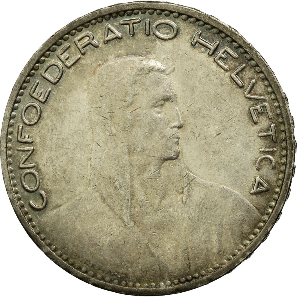 Coin, Switzerland, 5 Francs, 1923, Bern, AU(55-58), Silver, KM:37