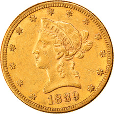 Moneta, USA, Coronet Head, $10, Eagle, 1889, U.S. Mint, San Francisco