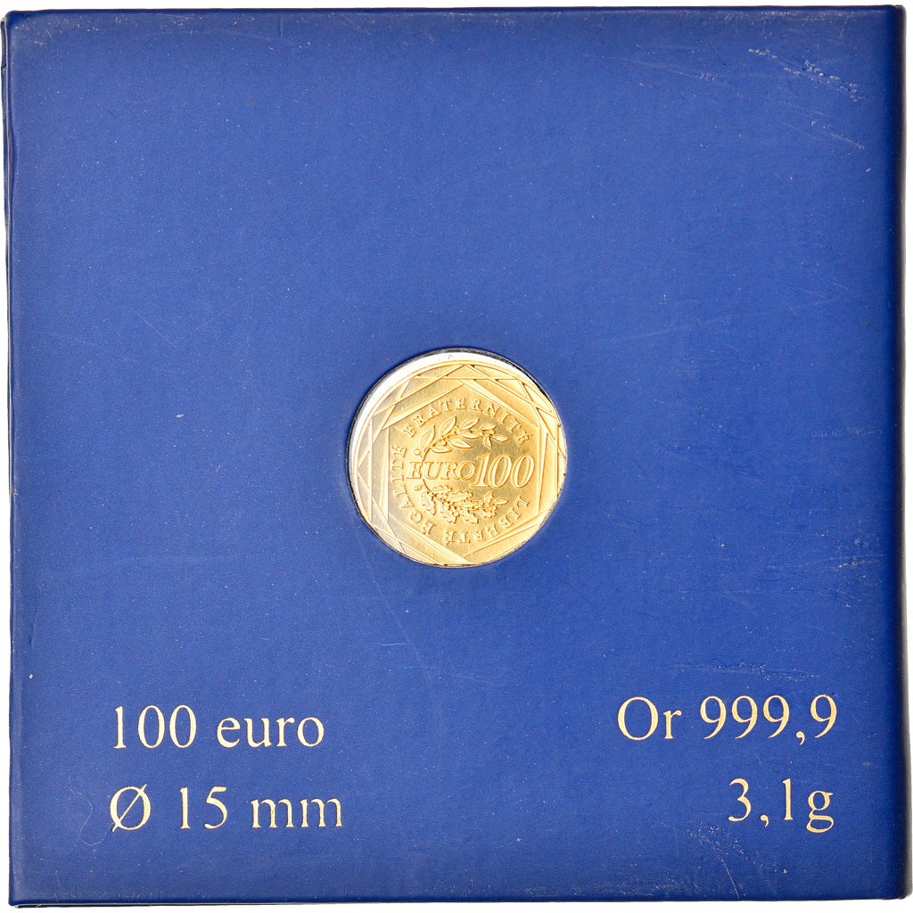 France, 100 Euro, 2010, MS(65-70), Gold, KM:1536