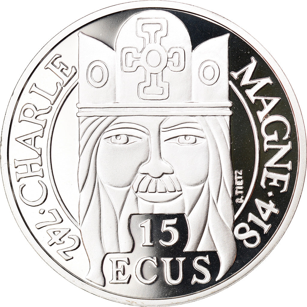 Coin, France, 100 Francs-15 Ecus, 1990, Paris, MS(65-70), Silver, KM:989