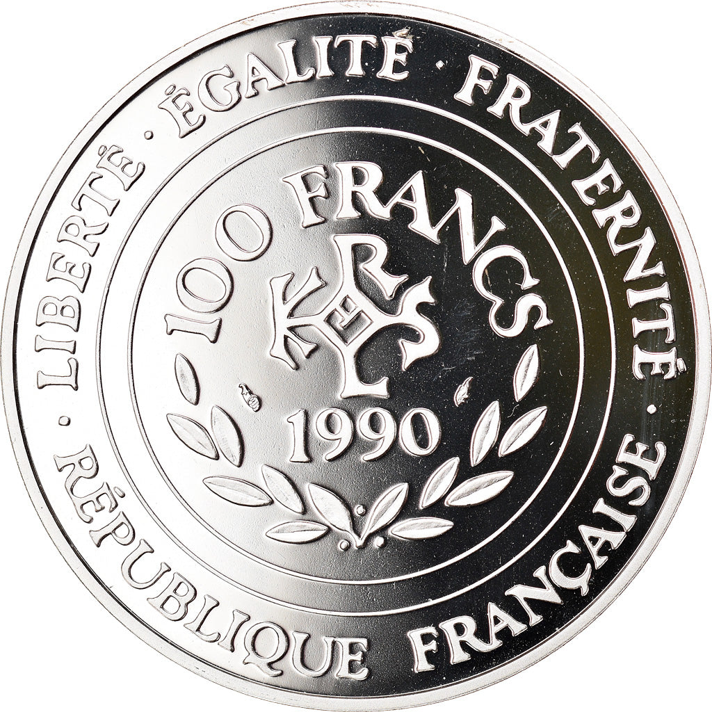 Coin, France, 100 Francs-15 Ecus, 1990, Paris, MS(65-70), Silver, KM:989