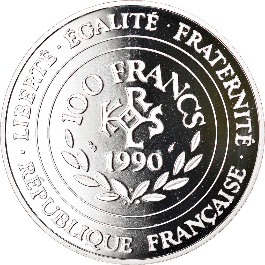 Coin, France, 100 Francs-15 Ecus, 1990, Paris, MS(65-70), Silver, KM:989