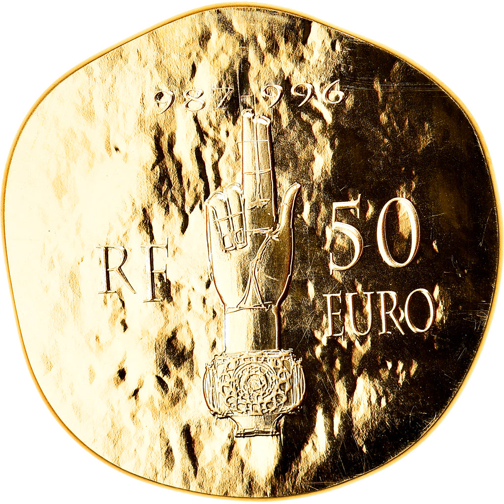 France, 50 Euro, Hugues Capet, 2012, Paris, MS(65-70), Gold, KM:2076