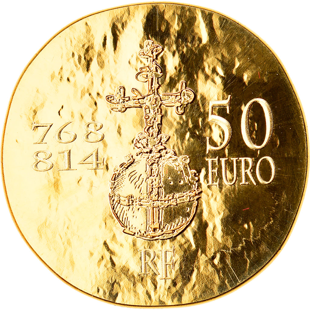 France, 50 Euro, Charlemagne, 2011, Paris, MS(65-70), Gold