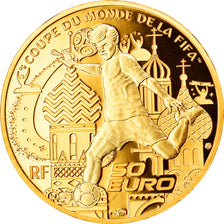 Francia, Monnaie de Paris, 50 Euro, Coupe du Monde FIFA Russie, 2018, FDC, Oro