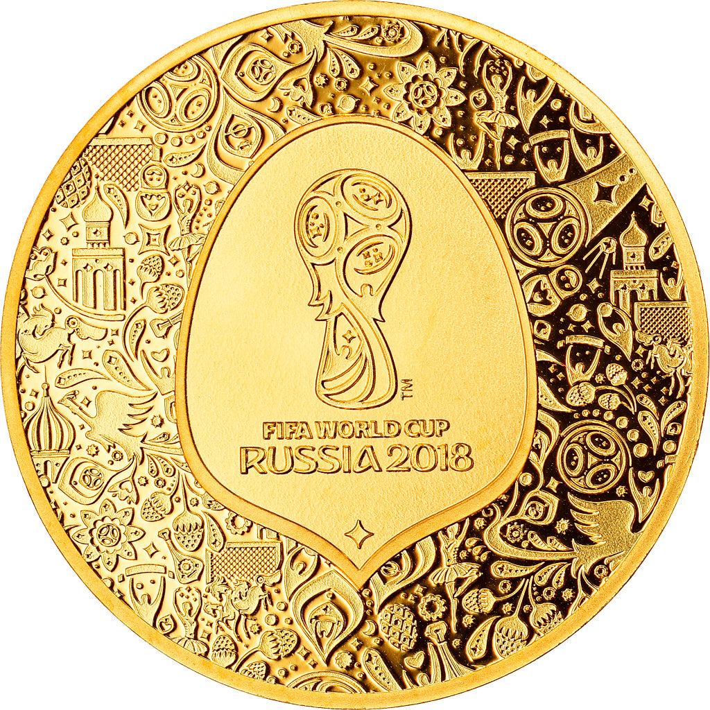 France, Monnaie de Paris, 50 Euro, Coupe du Monde FIFA Russie, 2018, FDC, Or