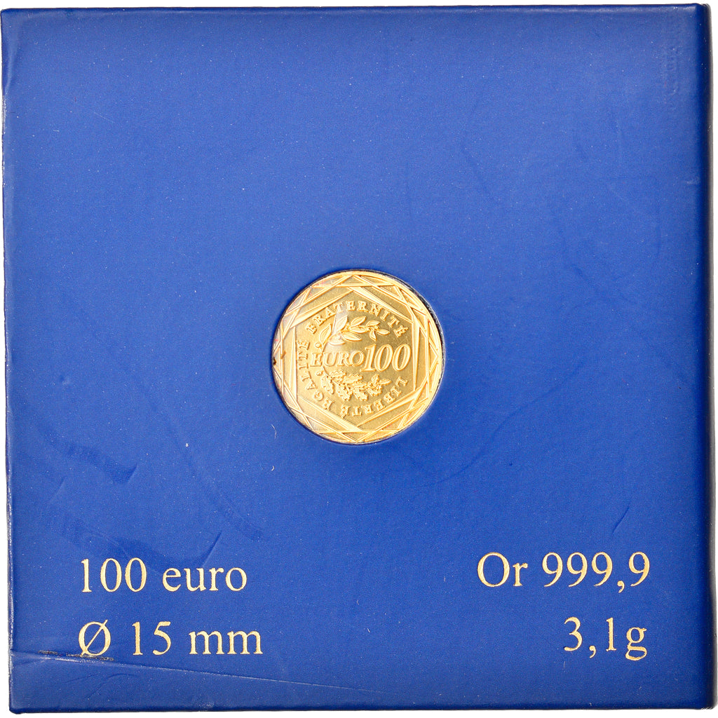 France, 100 Euro, La Semeuse, 2010, Paris, FDC, Or, KM:1536