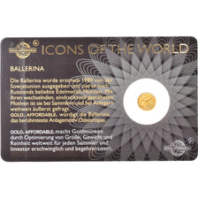 Coin, Rwanda, Ballerina, 10 Francs, 2015, 1/200 Oz, MS(65-70), Gold