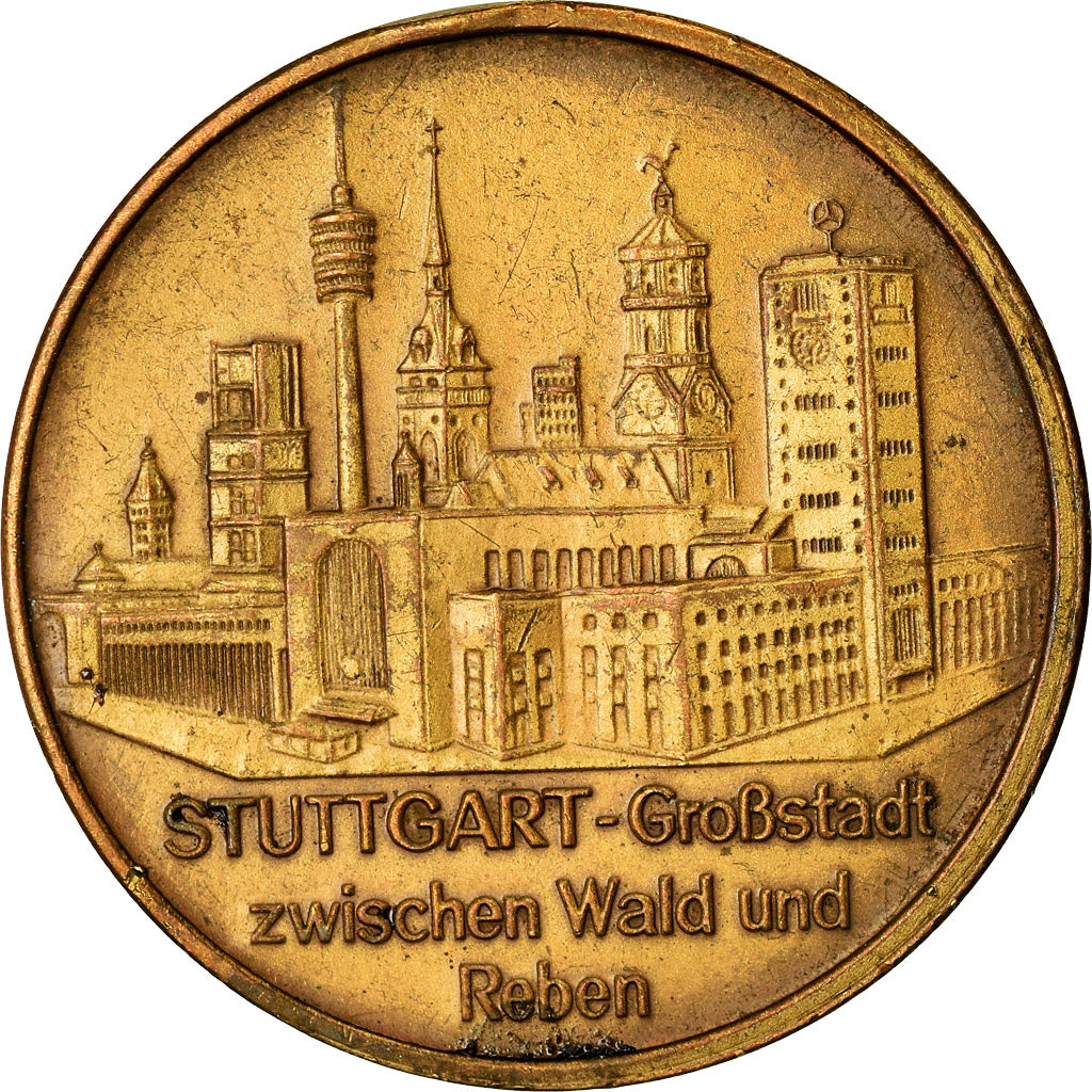 Germany, Medal, Landeshauptstadt, Stuttgart, EF(40-45), Copper