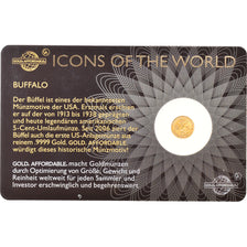 Monnaie, Rwanda, Buffalo, 10 Francs, 2015, 1/200 Once, FDC, Or