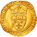 Moeda, França, Charles VI, Ecu d'or, AU(50-53), Dourado, Duplessy:369