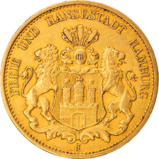 Monnaie, Etats allemands, HAMBURG, 20 Mark, 1899, Hamburg, SPL, Or, KM:618