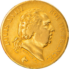 Coin, France, Louis XVIII, Louis XVIII, 40 Francs, 1818, Lille, VF(20-25), Gold