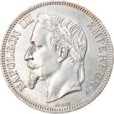Moneta, Francja, Napoleon III, Napoléon III, 5 Francs, 1870, Paris, AU(50-53)