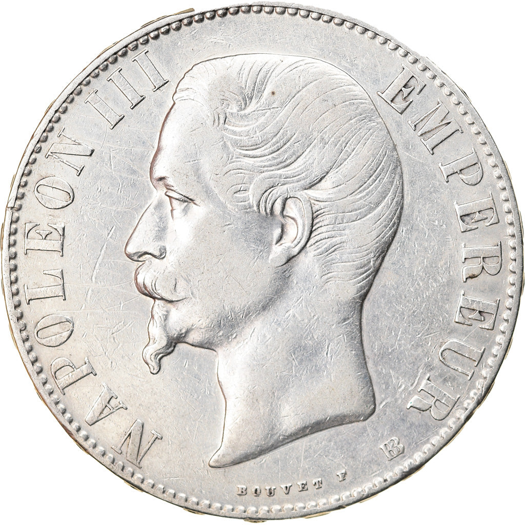 Coin, France, Napoleon III, Napoléon III, 5 Francs, 1856, Strasbourg