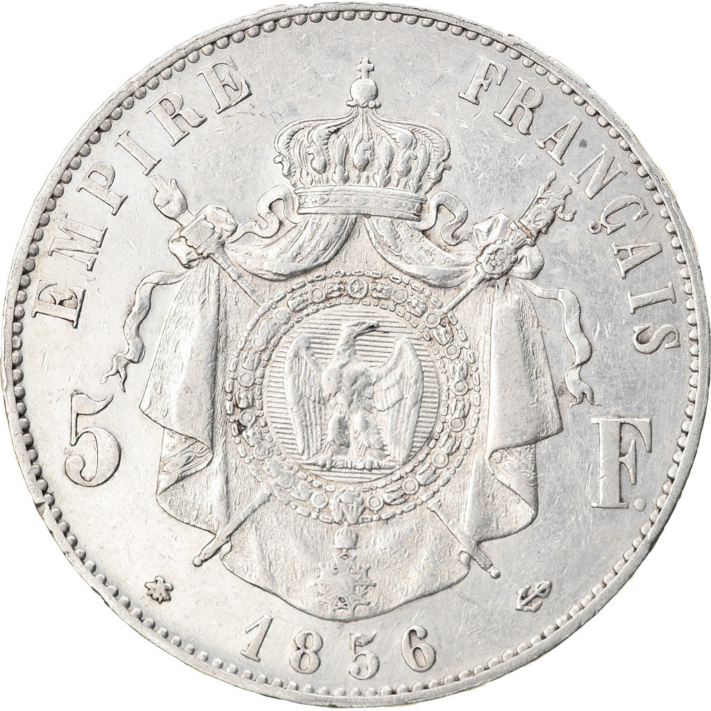 Coin, France, Napoleon III, Napoléon III, 5 Francs, 1856, Strasbourg