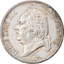 Coin, France, Louis XVIII, Louis XVIII, 5 Francs, 1824, Lille, EF(40-45)