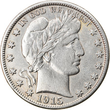 Moeda, Estados Unidos da América, Barber Half Dollar, Half Dollar, 1915, U.S.