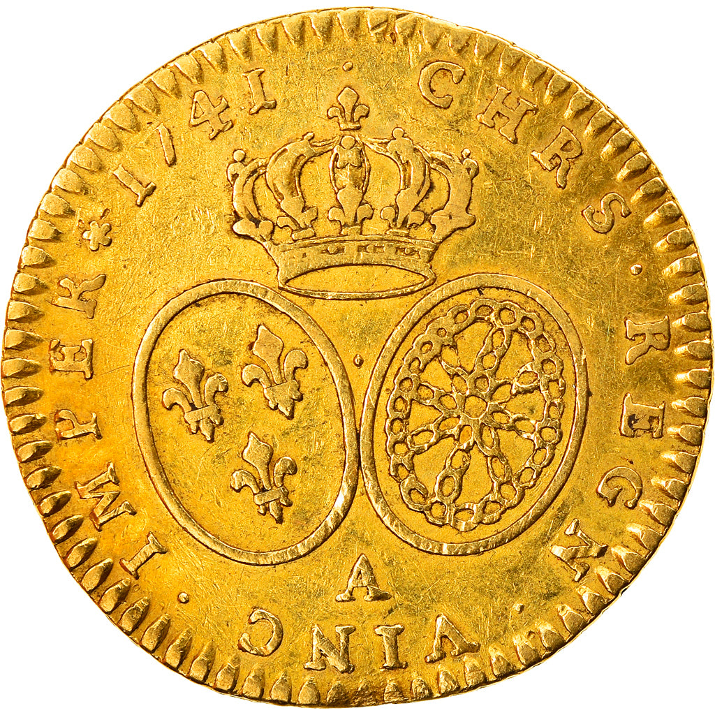 Coin, France, Louis XV, 1/2 Louis d'or au bandeau, 1/2 Louis d'or, 1741, Paris