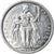 Coin, New Caledonia, Franc, 1988, Paris, MS(64), Aluminum, KM:10, Lecompte:49