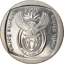 Coin, South Africa, 2 Rand, 2008, Pretoria, MS(63), Nickel Plated Copper, KM:445