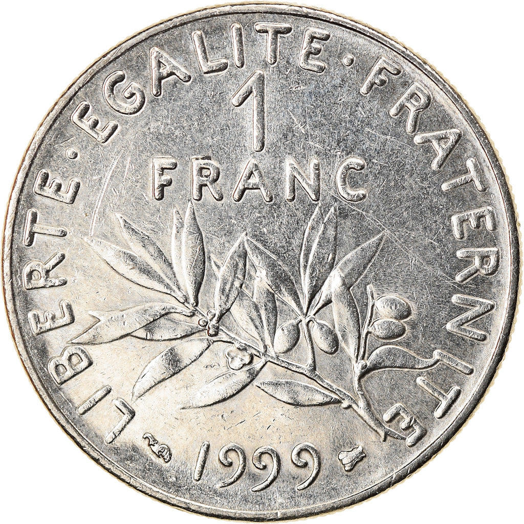Coin, France, Semeuse, Franc, 1999, Paris, MS(60-62), Nickel, KM:925.1