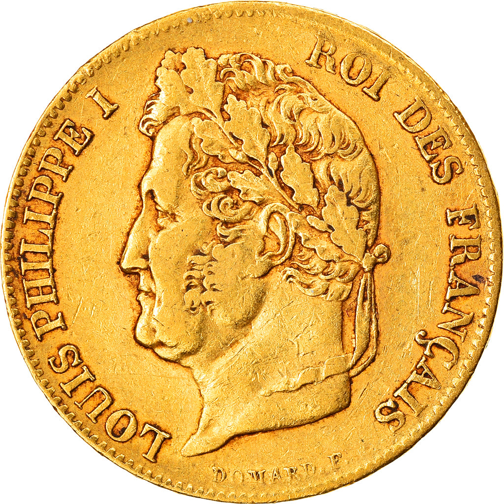 Coin, France, Louis-Philippe, 20 Francs, 1840, Paris, VF(30-35), Gold, KM:750.1