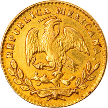 Moeda, México, 1/2 Escudo, 1857, Mexico City, VF(30-35), Dourado, KM:378.5