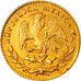 Moeda, México, 1/2 Escudo, 1857, Mexico City, VF(30-35), Dourado, KM:378.5